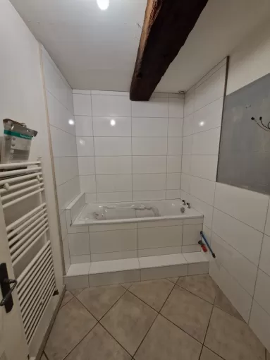 Rénovation d'une salle de bains à Villefranche, proximité de Vienne, Barbosa David Carrelages