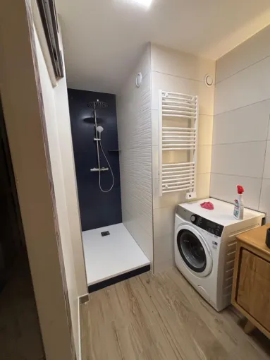 Rénovation complète d'une salle de bains dans appartement à Corbas, proximité de Vienne, Barbosa David Carrelages