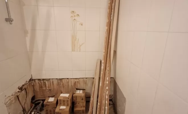 Rénovation d'une salle de bain avec carrelage imitation bois à Saint-Chamond, proximité de Vienne, Barbosa David Carrelages