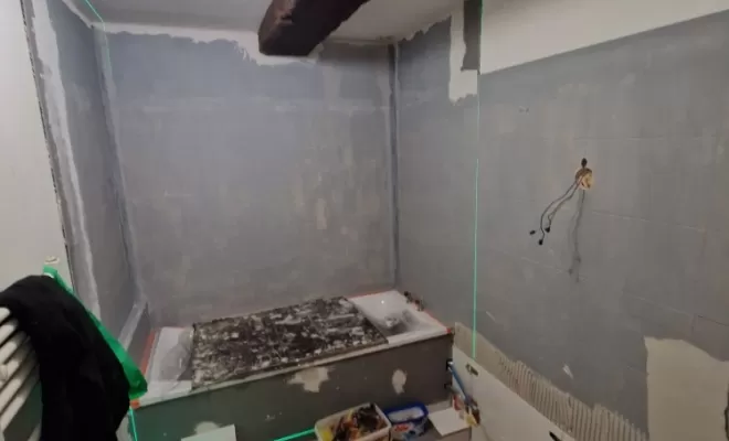 Rénovation d'une salle de bains à Villefranche, proximité de Vienne, Barbosa David Carrelages