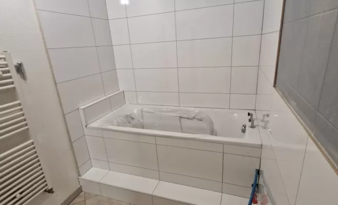 Rénovation d'une salle de bains à Villefranche, proximité de Vienne, Barbosa David Carrelages