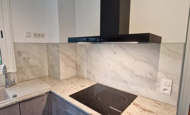 Rénovation d'une cuisine à Charantonnay, proximité de Vienne, Barbosa David Carrelages