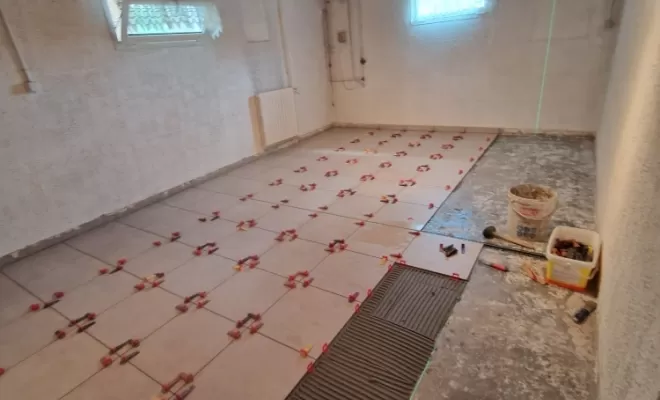 Rénovation d'une salle de jeux à Vénissieux, proximité de Vienne, Barbosa David Carrelages