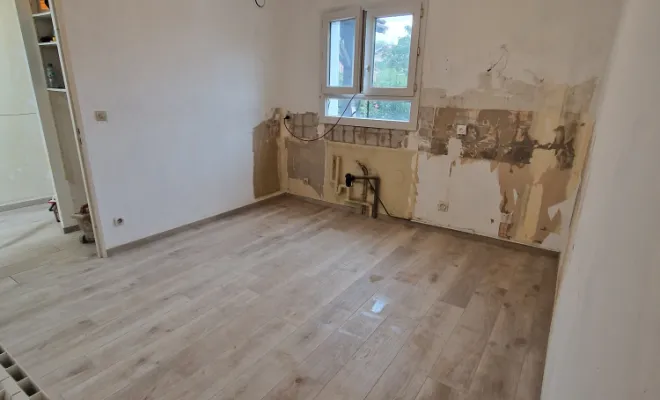 Pose carrelage imitation bois dans une villa à Toussieu, proximité de Vienne, Barbosa David Carrelages