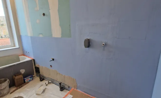 Réalisation salle de bains dans appartement à Lyon 9, proximité de Vienne, Barbosa David Carrelages