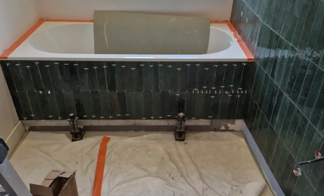 Réalisation salle de bains dans appartement à Lyon 9, proximité de Vienne, Barbosa David Carrelages