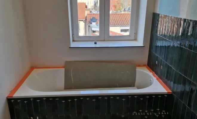 Réalisation salle de bains dans appartement à Lyon 9, proximité de Vienne, Barbosa David Carrelages