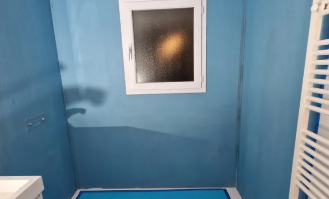 Rénovation coin douche dans salle de bains à Savas Mépin, proximité de Vienne, Barbosa David Carrelages