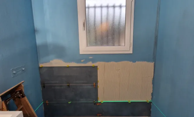 Rénovation coin douche dans salle de bains à Savas Mépin, proximité de Vienne, Barbosa David Carrelages