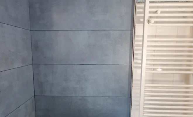 Rénovation coin douche dans salle de bains à Savas Mépin, proximité de Vienne, Barbosa David Carrelages